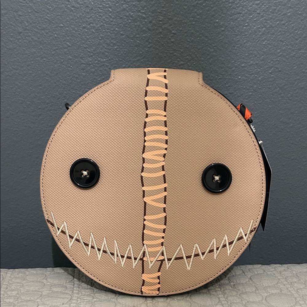 Tan Round Crossbody Trick r treat Sam